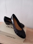 Buty na małym obcasie czarne roz.37 Lasocki wymiary opis