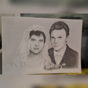 Portret rysowany ołówkiem 