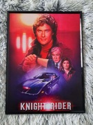 Plakat w Ramce Nieustraszony – Knight Rider Retro Vintage