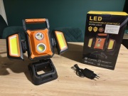 Reflektor LED SYLSTAR 40 W, 4000 lm, akumulatorowy, z zaciskiem