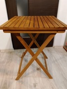 Stolik ogrodowy, balkonowy, kawowy z litego drewna