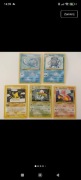 Zestaw Vintage Kart Pokémon – Base Set / Neo Genesis (5 szt.)