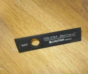 Gramofon UNITRA GS 434 BERNARD nakładka logo 1szt.