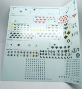 SPACE MARINES TRANSFER SHEET Kalkomania Warhammer 40K Arkusz zagięty 