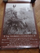 VINTAGE Plakat 1993: The Ten Indian Commandments – (Wizard & Genius)