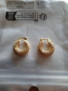 nowe piękne kolczyki z cyrkoniami długość 2 cm brak metki