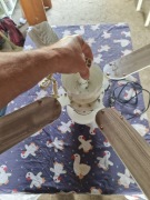 Lampa sufitowa z wentylatorem