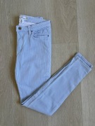 Spodnie w paski jeansy skinny rurki H&M rozmiar M