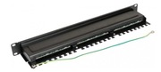Patch panel kat 5e 19 cali 1U 24xRJ45 FTP czarny z polka CCAS PA5E