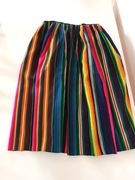 spódnica ludowa w kolorowe pasy zapaska przepaska folklorystyczna pasy