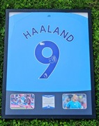 ! AUTOGRAF Erling Haaland koszulka z AUTOGRAFEM Manchester City Beckett