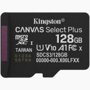 Karta pamięci Kingston CANVAS select plus 128 GB i adapter Toshiba