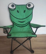 Fotel składany dziecięcy w kształcie żaby - lekki i praktyczny