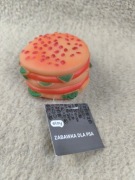 Piszcząca zabawka dla psa hamburger eloy