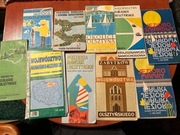 Zestaw 10 Map Turystycznych Warmii i Mazur z Okresu PRL