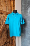 Kappa polo turkusowe bawełna oversized vintage Y2K unisex XL