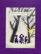 Danuta Imielska Pocztówka Boże Narodzenie 1962