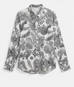 koszula z wiskozy kwiaty wiskoza