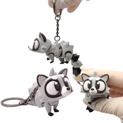 Brelok Szop pracz ruchomy breloczek do kluczy mały szop druk 3D 