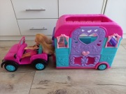 Lalka Sparkle Girlz z autem i przyczepą