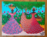 Obraz Art Naif LAS NEGRAS - MALARSTWO - KUBA