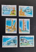 !!! LAOS  KOSMOS 6szt... KOMPLETNA_SERIA..  KASOWANE*!!!