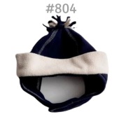 Czapka polarowa zapinana z pomponem Mothercare 6-12 miesięcy 