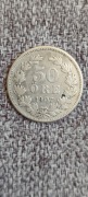 Szwecja 50 ore 1907 r. Srebro 