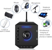 Zewnętrzna karta dźwiękowa komputera 7,1-kanałowy konwerter audio stereo