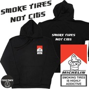 Bluzy z kapturem SMOKE TIRES NOT CIGS MICHELIN