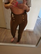 Spodnie legginsy ekoskóra Eco carmel L 