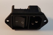 Złącze zasilające AC C14 z wyłącznikiem KEB2 4302.2001 SCHURTER