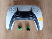 Pad PS5 dualsense , Sony,  biały , analogi TMR favor union 
