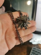 Srebrny medalion wilka z Wiedźmina (The Witcher)