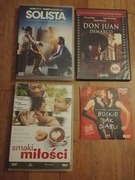 4 filmy DVD: Don Juan Demarco, Boskie jak diabli, Solista, Smaki Miłości