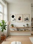 Zestaw 3 plakatów japandi do salonu sypialni 30x40 zen góry