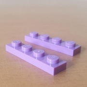 LEGO płytka 1x4 lawendowa  3710  NOWA  2 szt.