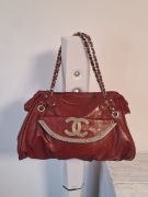 Bordowa torebka vintage chanel