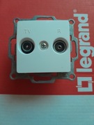 Gniazdo RTV Końcowe LEGRAND CARIVA białe - nowe