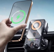 Uchwyt Samochodowy Elektryczny Obrotowy Ładowarka Indukcyjna Qi Automat