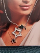 Naszyjnik łańcuszek Tchibo TCM Swarovski gwiazdka