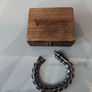 Bransoleta męska Viking Wilk ze szkatułką