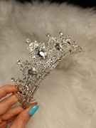 Korona diadem tiara opaska kryształ a La Swarovski komunia ślub bal impreza