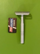 Maszynka do golenia żyletka POLSILVER PRL vintage