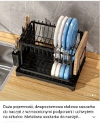 Ociekaczka do nauczyć - 2 poziomowa, organizer kuchenny 