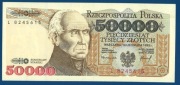 50000 / 50.000 zł 1993 seria L, st.1/1- UNC/UNC-