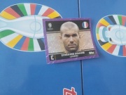 Toppa euro 2024 fioletowa naklejka Zidane 