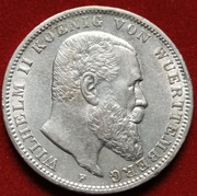 3 DREI MARK 1912 WILHELM WUERTTEMBERG
