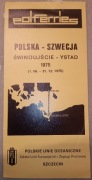 PRL. Polferries folder, ulotka reklamowa 1975 rok.