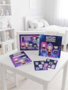 Zestaw prezentowy K-Pop Demon Hunters z naklejkami i kolorowanką